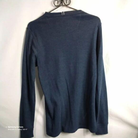 Men Official Licensed U.S. Polo Assn. Blue Natural Stretch Thermal Shirt Sm. NWT - Picture 7 of 8